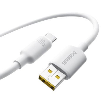 BASEUS FOAMED SILICONE, ΚΑΛΩΔΙΟ ΓΡΗΓΟΡΗΣ ΦΟΡΤΙΣΗΣ, TYPE-C, 100W, 2M, ΜΑΥΡΟ