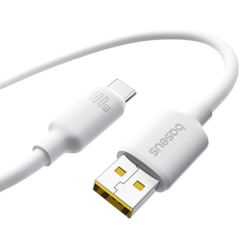 BASEUS FOAMED SILICONE, ΚΑΛΩΔΙΟ ΓΡΗΓΟΡΗΣ ΦΟΡΤΙΣΗΣ, TYPE-C, 100W, 2M, ΜΑΥΡΟ