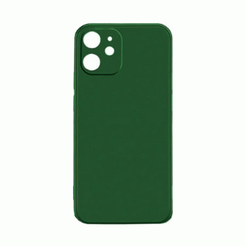 Θήκη Πλάτης Σιλικόνης Soft Back Cover για IPhone 12 Pro - Χρώμα : Σκούρο Πράσινο