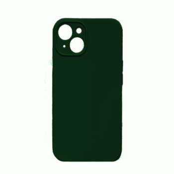 Θήκη Πλάτης Σιλικόνης Soft Back Cover για IPhone 15 Plus - Χρώμα : Σκούρο Πράσινο
