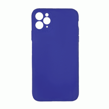 Θήκη Πλάτης Σιλικόνης Soft Back Cover για IPhone 11 Pro - Χρώμα : Σκούρο Μπλε