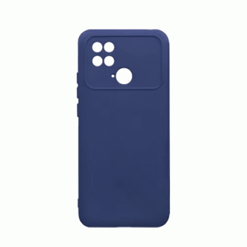 Θήκη Πλάτης Σιλικόνης Soft Back Cover για Xiaomi Poco C40 Χρώμα : Σκούρο Μπλε