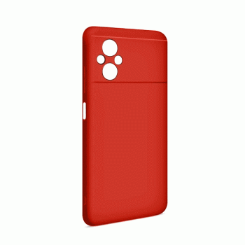 Θήκη Πλάτης Σιλικόνης Soft Back Cover για Xiaomi Poco M5 Χρώμα : Κόκκινο