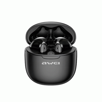 AWEI T68 Ακουστικά Ασύρματα TWS Wireless Εarphones Noise Cancelling με θήκη φόρτισης Χρώμα : Μαυρο