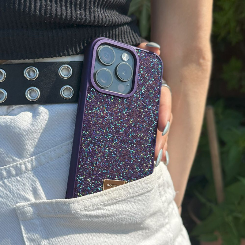 Θήκη Lux Diamond Sonique Apple iPhone 16 Pro Max Μωβ
