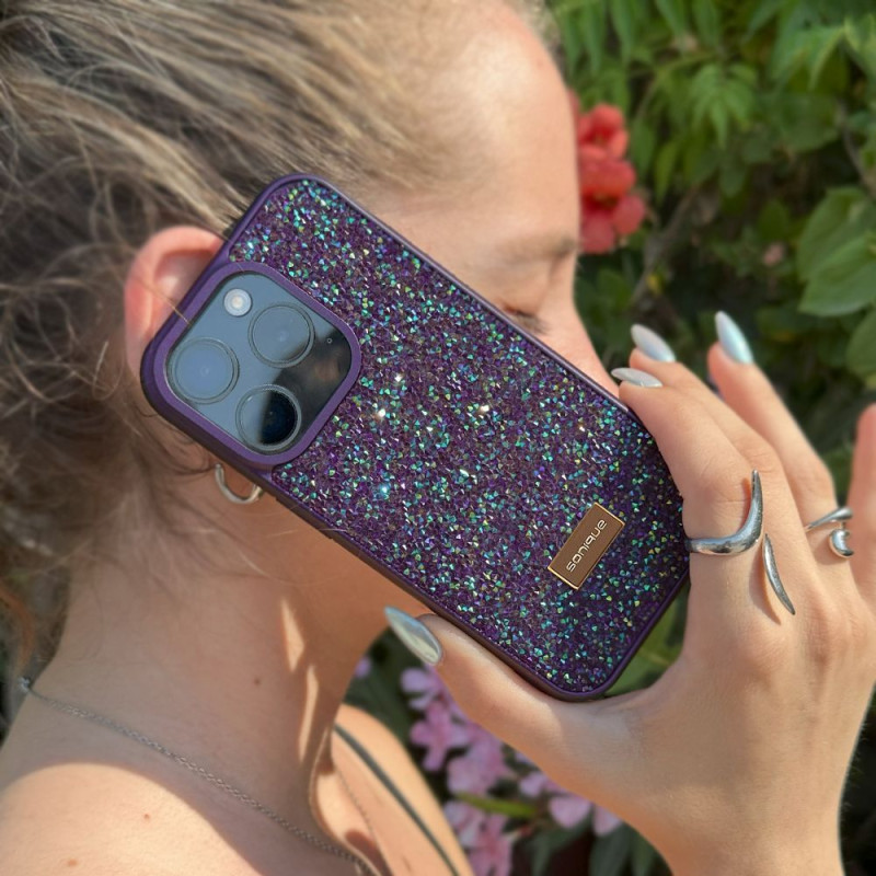 Θήκη Lux Diamond Sonique Apple iPhone 16 Pro Max Μωβ