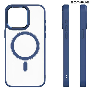 Θήκη Magnetic MagMetal Sonique Apple iPhone 13 Pro Max Μπλέ
