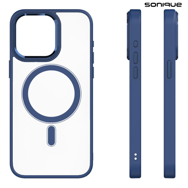 Θήκη Magnetic MagMetal Sonique Apple iPhone 13 Pro Max Μπλέ