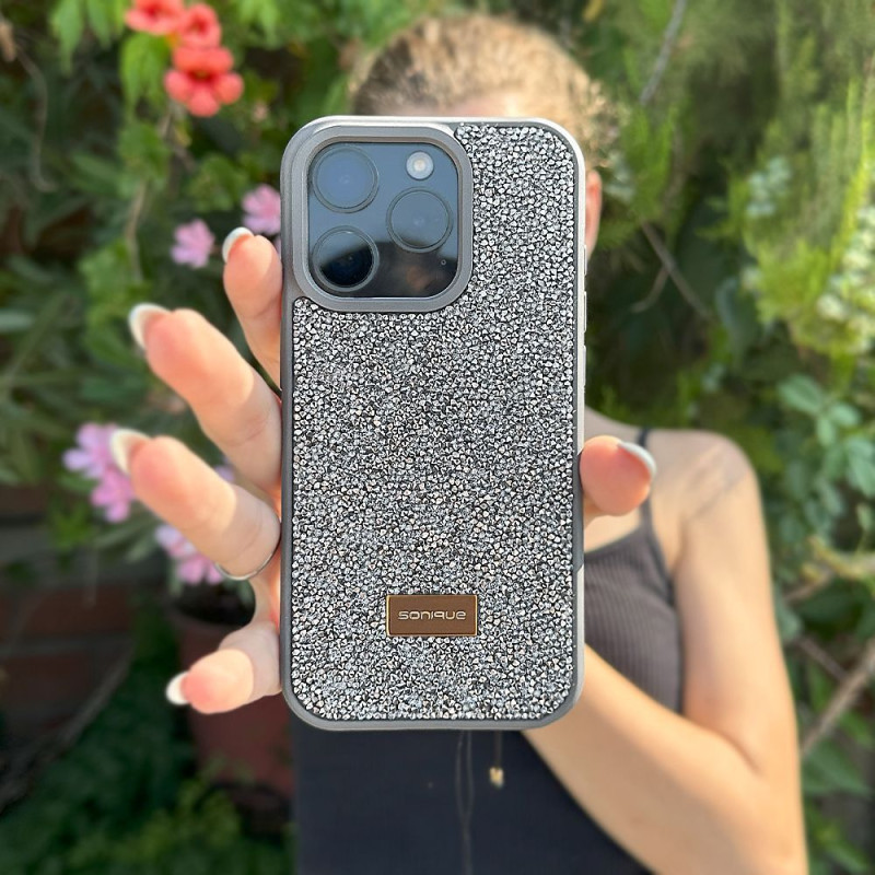 Θήκη Lux Diamond Sonique Apple iPhone 16 Pro Max Ασημί