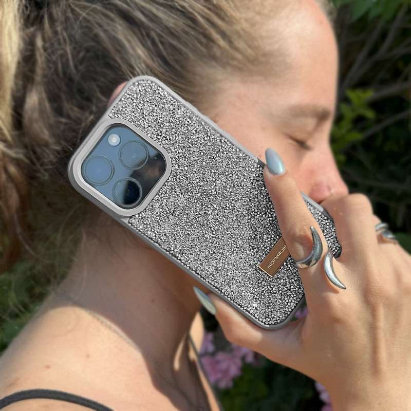 Θήκη Lux Diamond Sonique Apple iPhone 16 Pro Max Ασημί