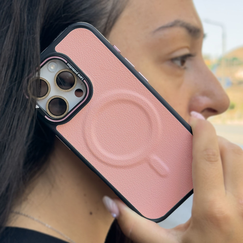 Θήκη Magnetic MagSkin Sonique Apple iPhone 16 Pro Max Ροζ