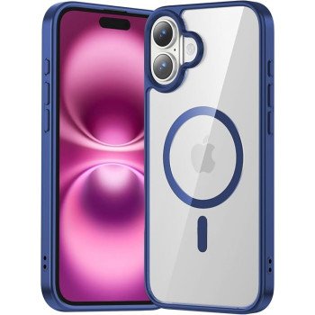 Θήκη Σιλικόνης για iphone 16 Plus Back Cover Με Magsafe -Μπλέ