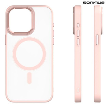 Θήκη Magnetic MagMetal Sonique Apple iPhone 13 Pro Max Ροζ
