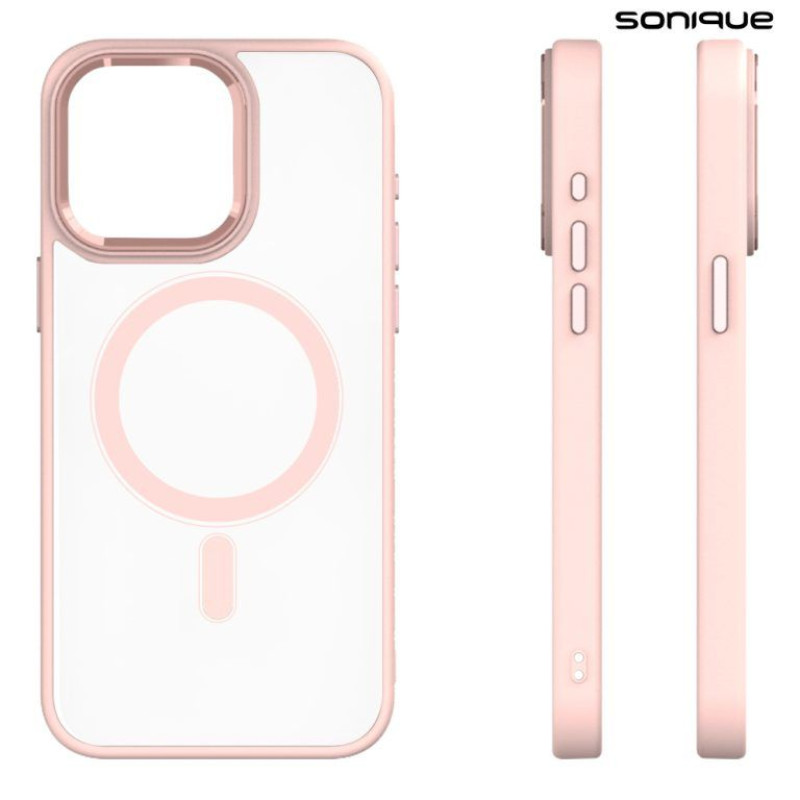 Θήκη Magnetic MagMetal Sonique Apple iPhone 13 Pro Max Ροζ