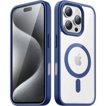 Θήκη Σιλικόνης για iphone 16 Pro Back Cover Με Magsafe -Μπλέ