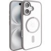 Θήκη Σιλικόνης για iphone 16 Plus Back Cover Με Magsafe -Γκρί
