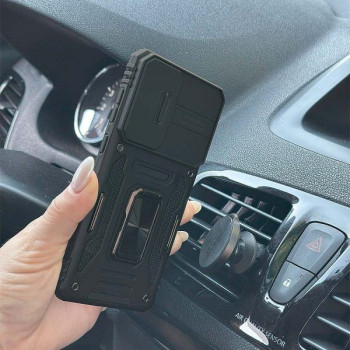 Θήκη Ring Armor CamShield Sonique για Samsung Galaxy A17 4G / Galaxy A17 5G Μαύρο