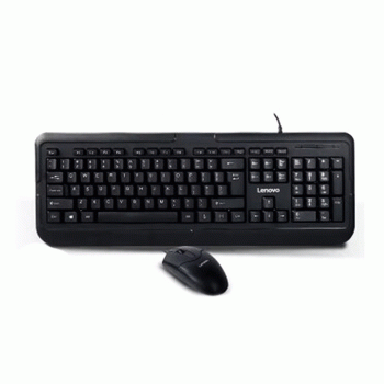 LENOVO MK12 Wired Gaming Mouse And Keyboard Set / Πληκτρολόγιο Και Ενσύρματο Ποντίκι Παιχνιδιού Χρώμα : Μαυρο