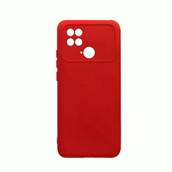 Θήκη Πλάτης Σιλικόνης Soft Back Cover για Xiaomi Poco C40 Χρώμα : Κόκκινο