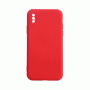 Θήκη Πλάτης Σιλικόνης Soft Back Cover για IPhone XS Max - Χρώμα : Κόκκινο