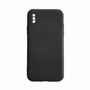 Θήκη Πλάτης Σιλικόνης Soft Back Cover για IPhone XS Max - Χρώμα : Μαυρο