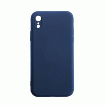 Θήκη Πλάτης Σιλικόνης Soft Back Cover για IPhone XR - Χρώμα : Σκούρο Μπλε