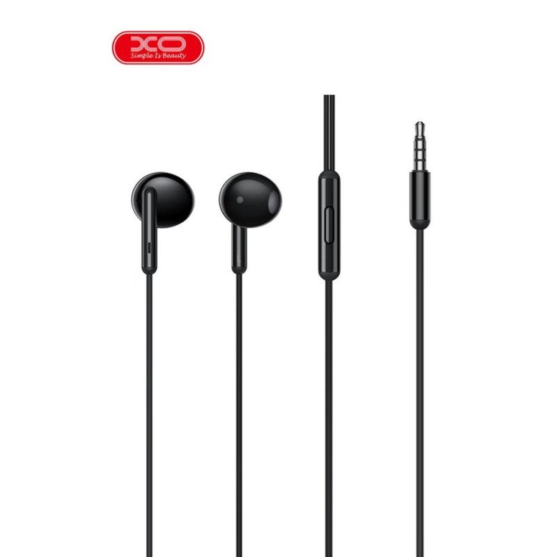 XO EP369 ΑΚΟΥΣΤΙΚΑ HANDSFREE 3.5mm ,ΜΑΥΡΟ
