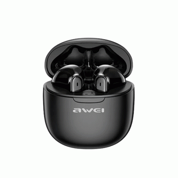 AWEI T68 Ακουστικά Ασύρματα TWS Wireless Εarphones Noise Cancelling με θήκη φόρτισης Χρώμα : Μαυρο