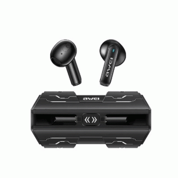 AWEI T59 Ακουστικά Ασύρματα Bluetooth Gaming New Edition TWS Earpods Wireless Εarphones με θήκη φόρτισης Χρώμα : Μαυρο