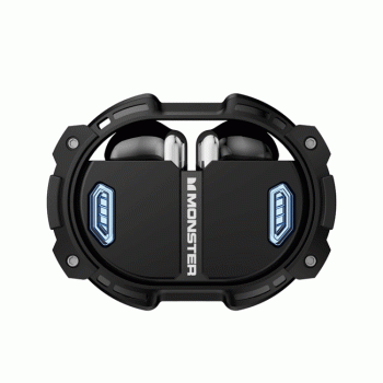 Monster XKT10 Pro TWS Wireless Gaming Earbud High Quality Bluetooth Earphones Ακουστικά με Θήκη Φόρτισης - Χρώμα : Μαυρο