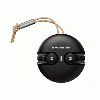 Monster XKT21 Earbud Bluetooth 5.3 Wireless Earphone Noise Cancelling Ασύρματα Ακουστικά Με Θήκη Φόρτισης - Χρώμα : Μαυρο