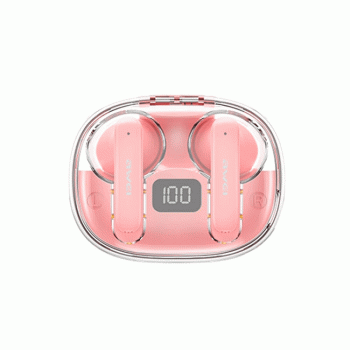 AWEI T86 Ακουστικά Ασύρματα Bluetooth TWS Noise Cancelling Earphones Wireless Earbuds με θήκη φόρτισης Χρώμα : Ροζ