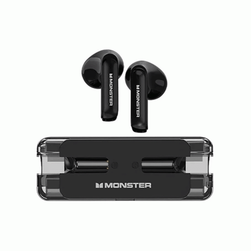 Monster XKT08 Earbud Bluetooth Earphones Ακουστικά με Θήκη Φόρτισης - Χρώμα : Μαυρο Monster XKT08 Earbud Bluetooth Earphones Ακουστικά με Θήκη Φόρτισης - Χρώμα : Μαυρο