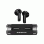 Monster XKT08 Earbud Bluetooth Earphones Ακουστικά με Θήκη Φόρτισης - Χρώμα : Μαυρο