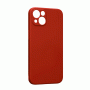 Θήκη Πλάτης Σιλικόνης Soft Back Cover για IPhone 13 - Χρώμα : Κόκκινο