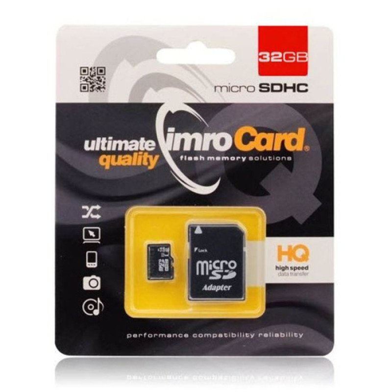 Imro Card HQ Memory Card 32GB With Adapter / Κάρτα Μνήμης Imro Card HQ Memory Card 32GB With Adapter / Κάρτα Μνήμης