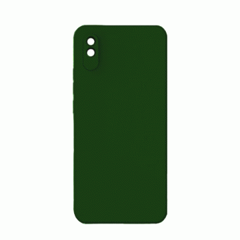 Θήκη Πλάτης Σιλικόνης Soft Back Cover για Xiaomi Redmi 9A/ 9AT Χρώμα : Σκούρο Πράσινο