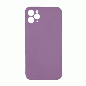 Θήκη Πλάτης Σιλικόνης Soft Back Cover για IPhone 11 Pro - Χρώμα : Μωβ