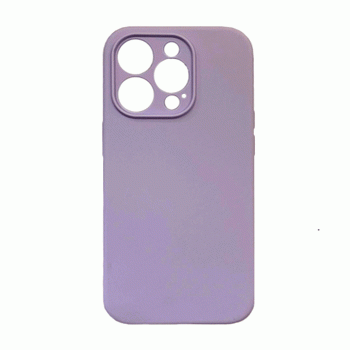 Θήκη Πλάτης Σιλικόνης Soft Back Cover για IPhone 14 Pro - Χρώμα : Μωβ
