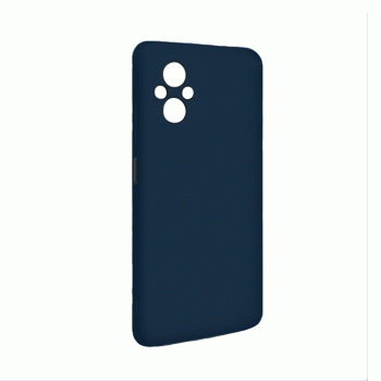 Θήκη Πλάτης Σιλικόνης Soft Back Cover για Xiaomi Poco M5 Χρώμα : Σκούρο Μπλε