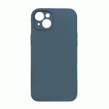 Θήκη Πλάτης Σιλικόνης Soft Back Cover για IPhone 14 Plus - Χρώμα : Σκούρο Μπλε