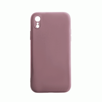 Θήκη Πλάτης Σιλικόνης Soft Back Cover για IPhone XR - Χρώμα : Μωβ