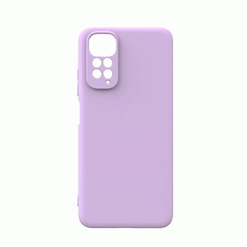 Θήκη Πλάτης Σιλικόνης Soft Back Cover για Xiaomi Redmi Note 11 4G Χρώμα : Μωβ