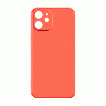 Θήκη Πλάτης Σιλικόνης Soft Back Cover για IPhone 12 Pro - Χρώμα : Κόκκινο