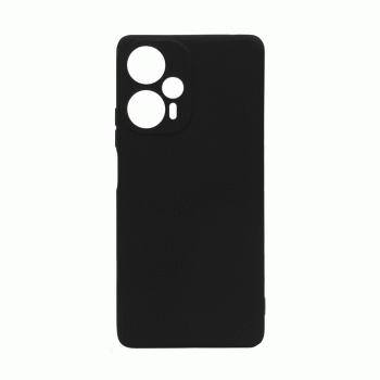 Θήκη Πλάτης Σιλικόνης Soft Back Cover για Xiaomi Poco F5 5G Χρώμα : Μαυρο