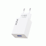 PZX P28 Φορτιστής / Charger με 1 θύρα USB 2.4A - Χρώμα: Λευκό