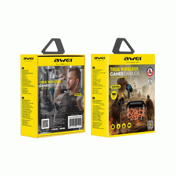 AWEI T29 Pro Ακουστικά Ασύρματα Bluetooth Earpods Wireless Εarphones με θήκη φόρτισης Χρώμα : Ice Crack Orange