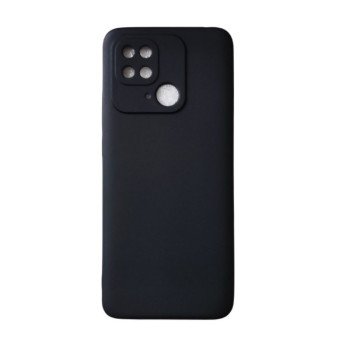 Θήκη Πλάτης Σιλικόνης Soft Back Cover για Xiaomi Redmi 10C Χρώμα : Μαυρο