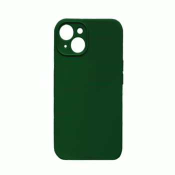 Θήκη Πλάτης Σιλικόνης Soft Back Cover για IPhone 14 - Χρώμα : Σκούρο Πράσινο