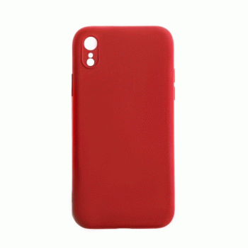 Θήκη Πλάτης Σιλικόνης Soft Back Cover για IPhone XR - Χρώμα : Κόκκινο